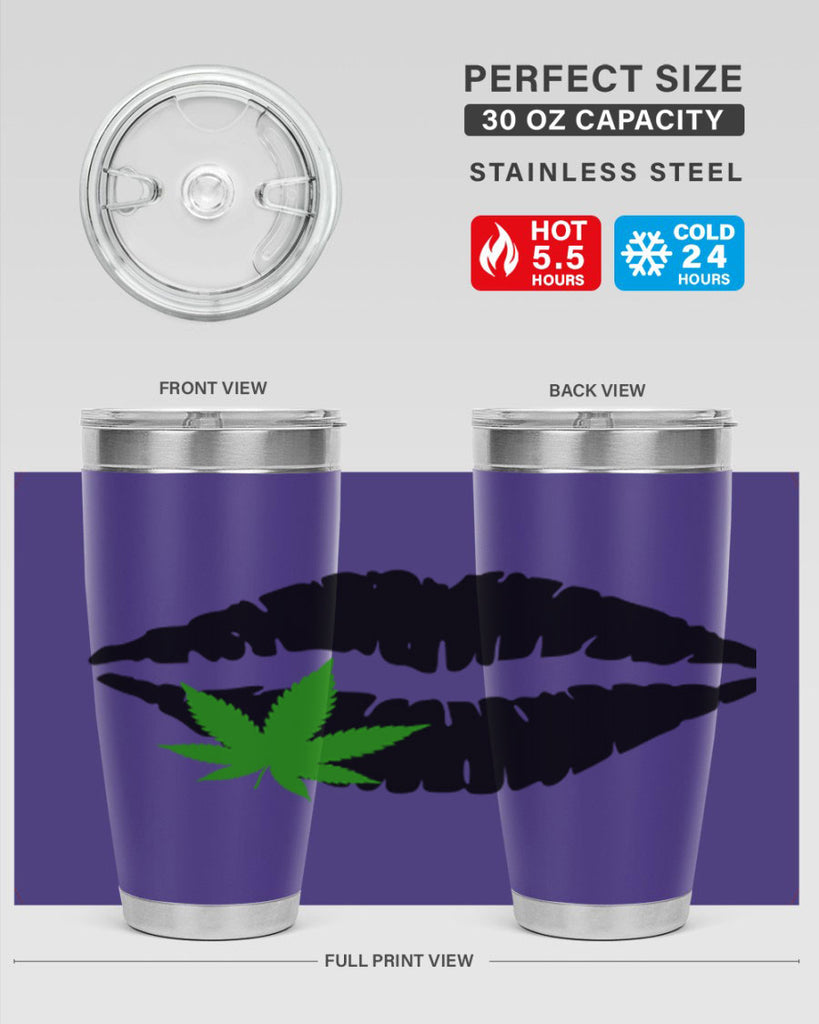 cannabis lips 47#- marijuana- Tumbler