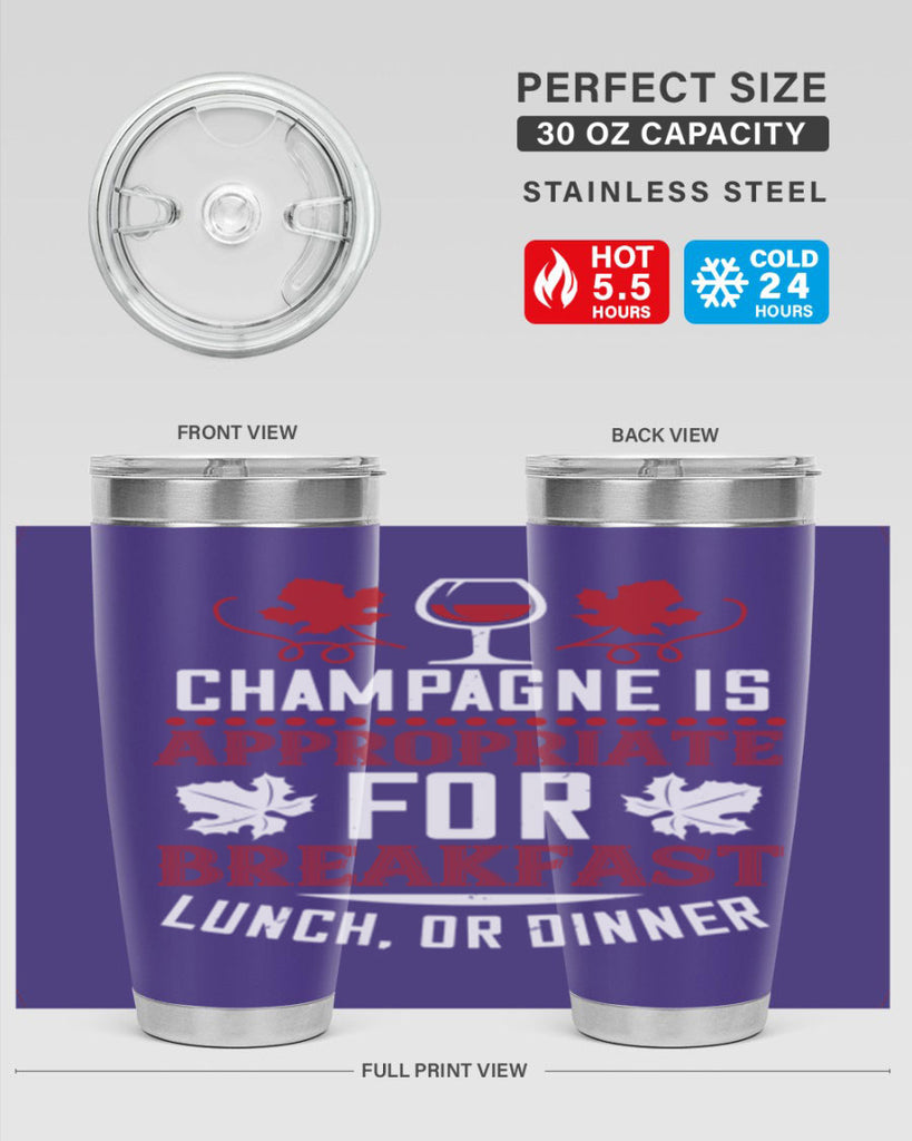 champagne is appropriate for breakfast 89#- wine- Tumbler