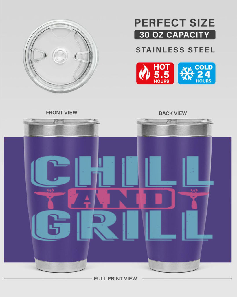 chill and grill 49#- bbq- Tumbler