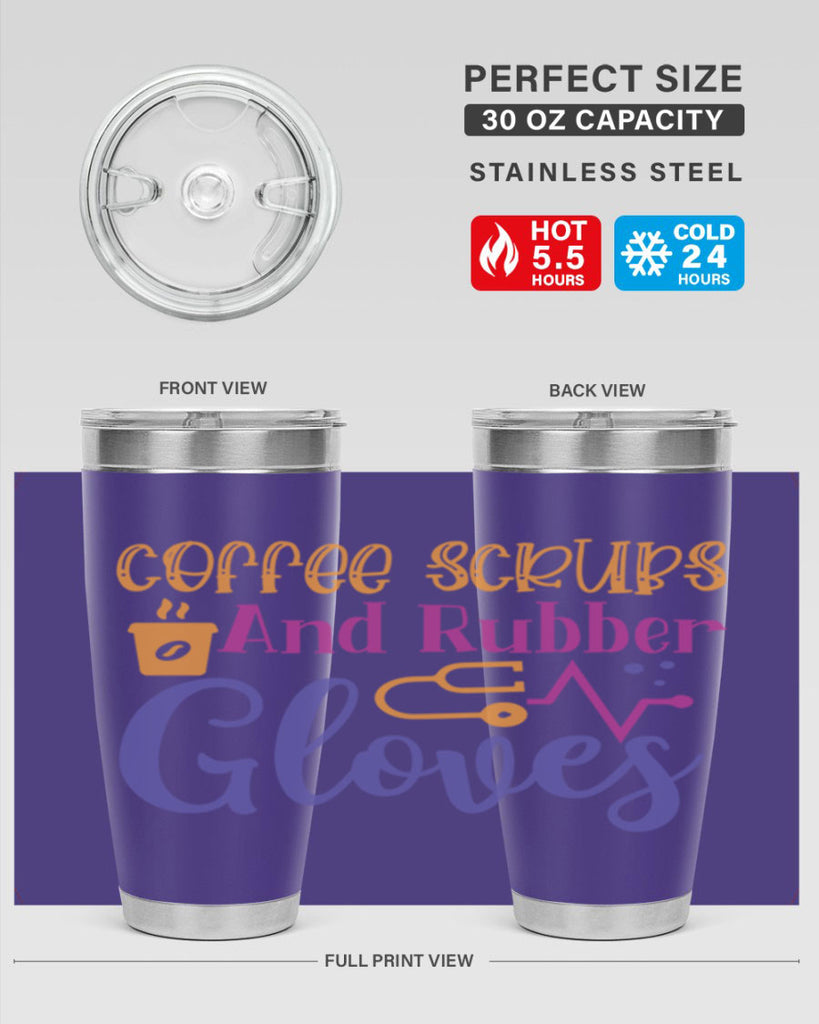 coffee scrubs and rubber gloves Style Style 211#- nurse- tumbler