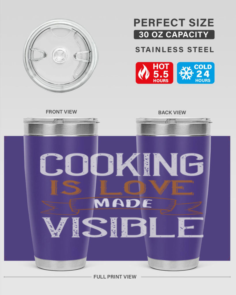 cooking is love made visible 43#- cooking- Tumbler