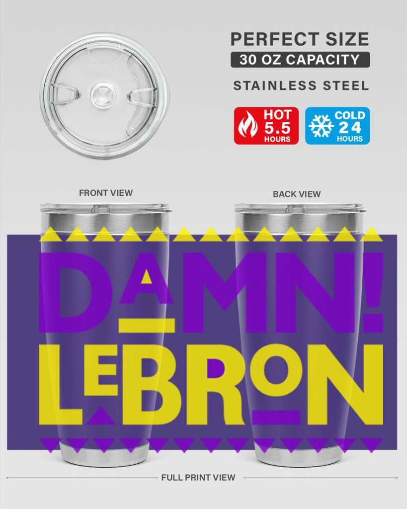 damn lebron 177#- black words phrases- Cotton Tank