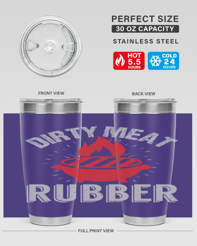 dirty meat rubber 46#- bbq- Tumbler