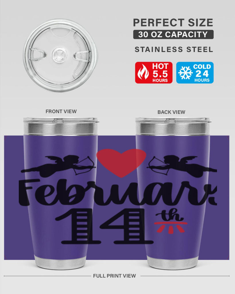 february th 28#- valentines day- Tumbler