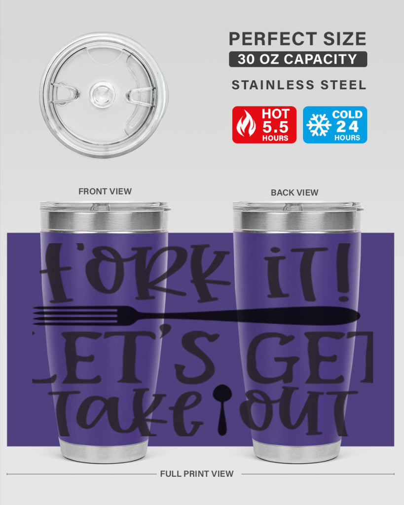fork it let s get takeout 95#- kitchen- Tumbler