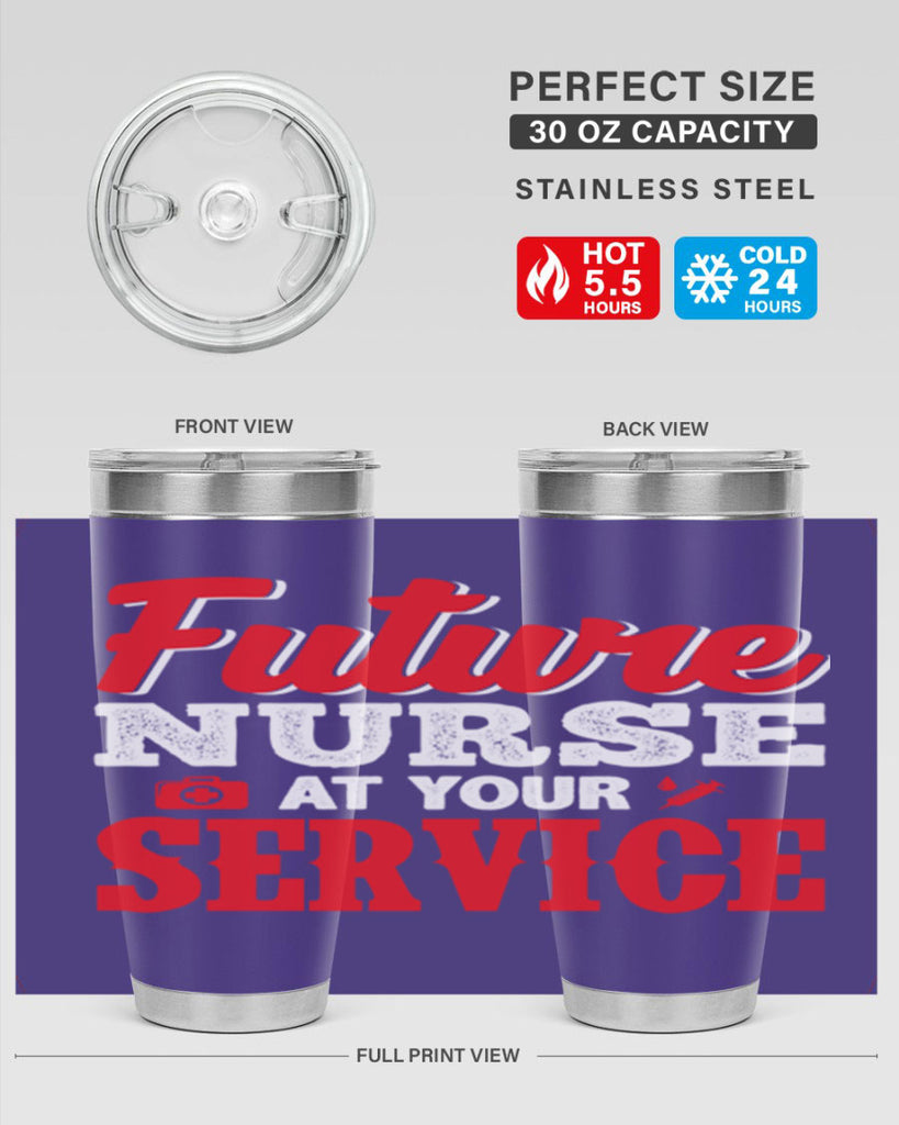 future nurse at your servicepng Style 241#- nurse- tumbler