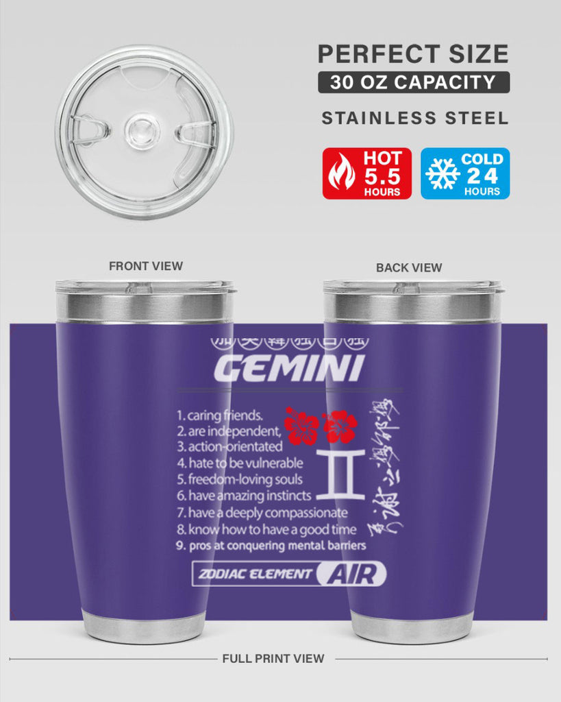 gemini 242#- zodiac- Tumbler