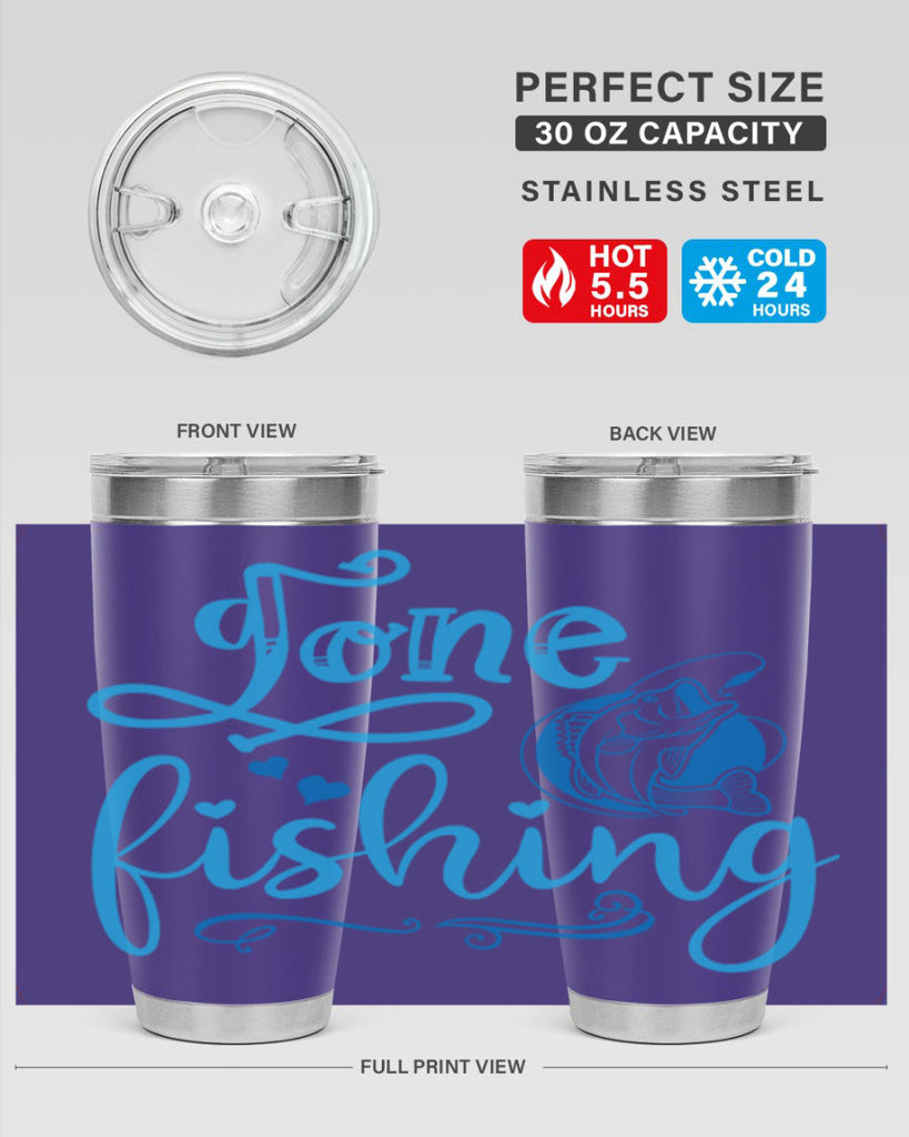 gone fishing 220#- fishing- Tumbler