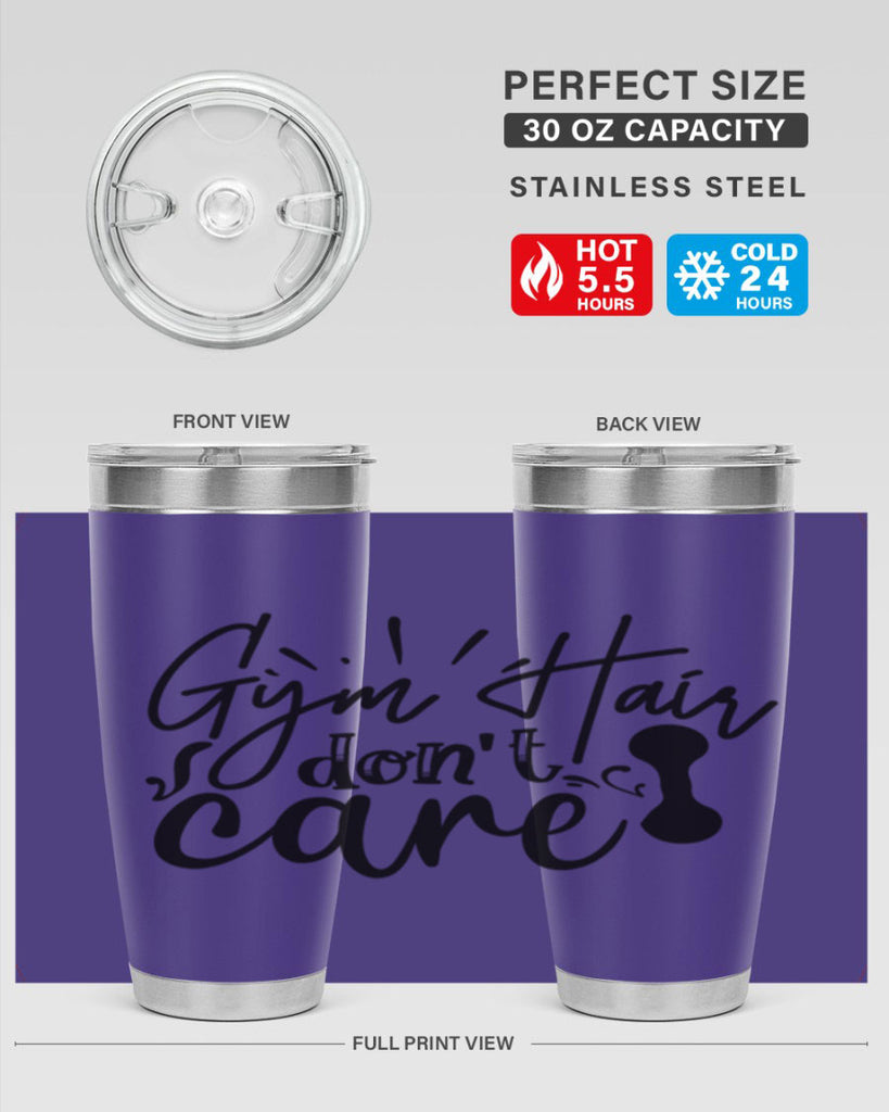 gym hair dont care 43#- gym- Tumbler