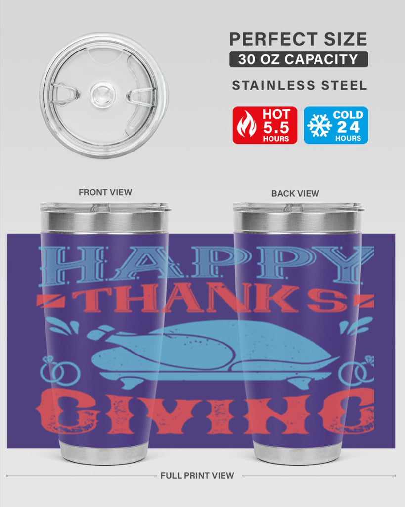 happy thanks giving 36#- thanksgiving- Tumbler