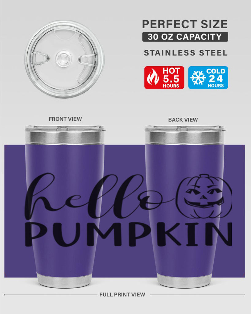 hello pumpkin 287#- fall- Tumbler