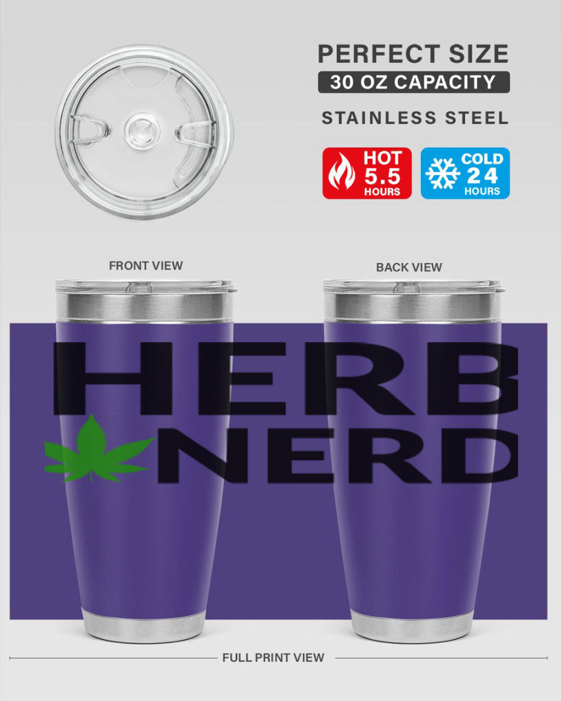 herb nerd 108#- marijuana- Tumbler