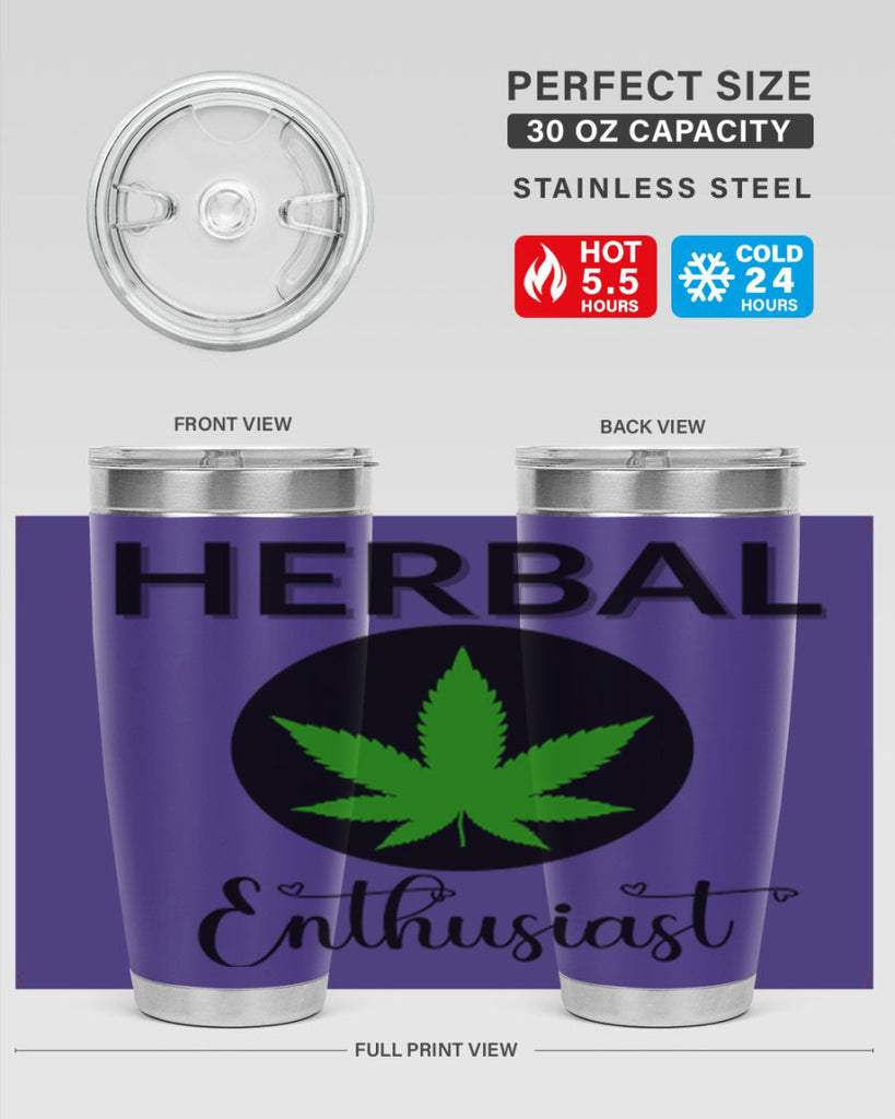 herbal enthusiast 109#- marijuana- Tumbler