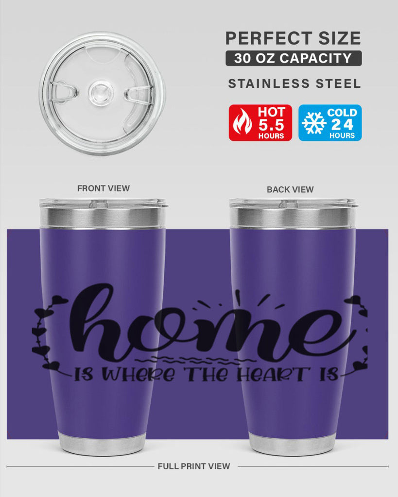 home is where the heart is 38#- home- Tumbler