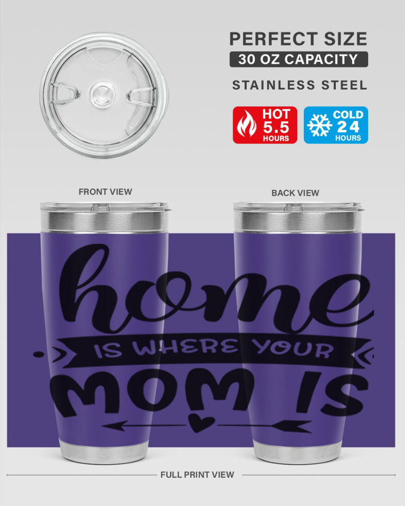 home is where your mom is 36#- home- Tumbler