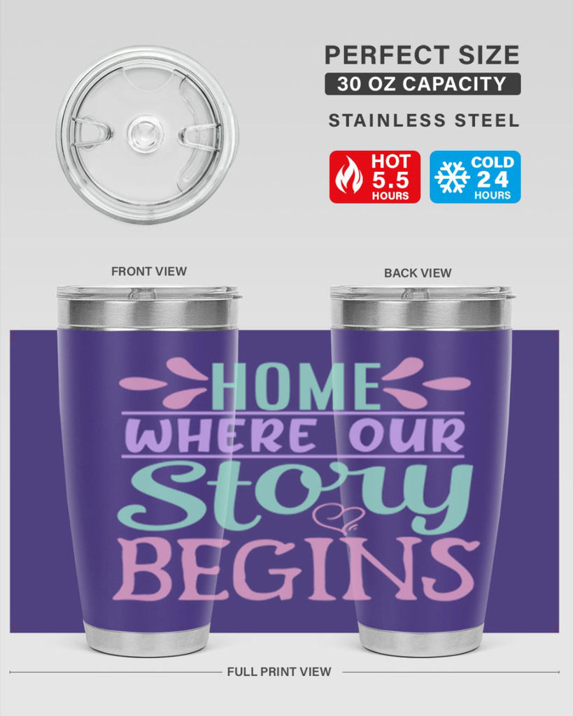 home where our story begins 23#- home- Tumbler