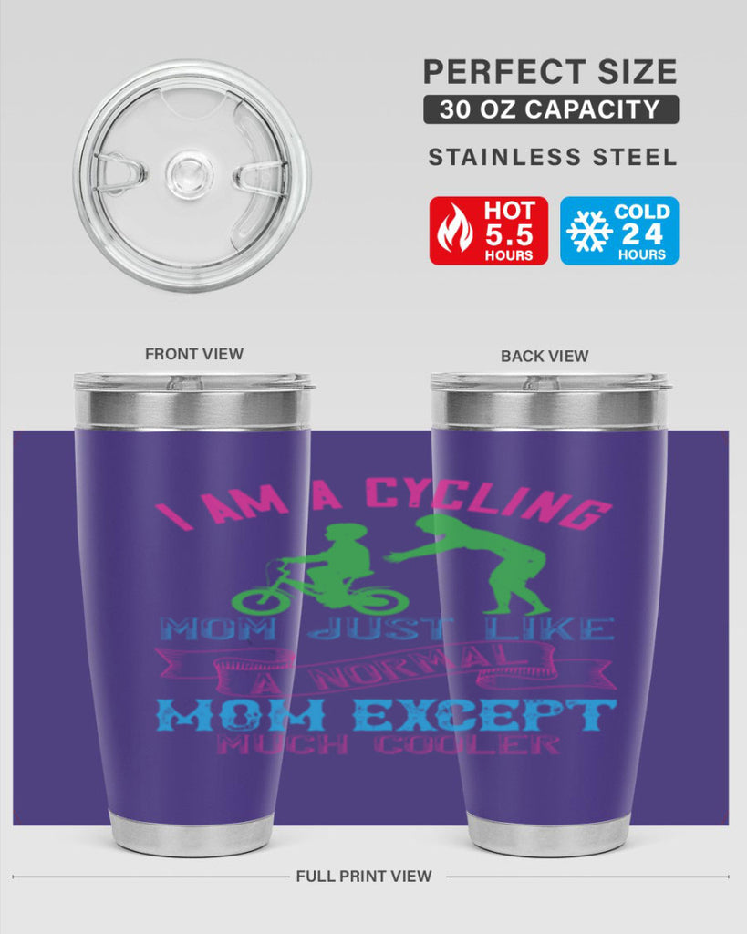 i am a cycling mom just like a normal 164#- mom- Tumbler