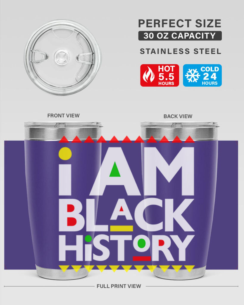 i am black  history 116#- black words phrases- Cotton Tank