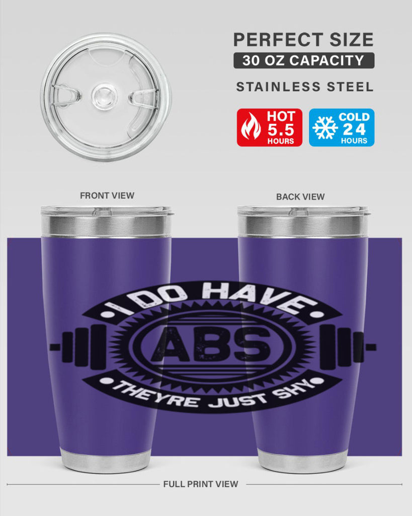 i do have abs 8#- gym- Tumbler