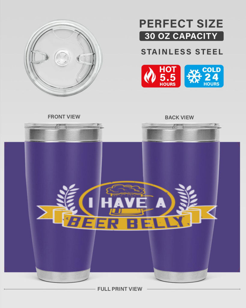 i have a beer belly 79#- beer- Tumbler