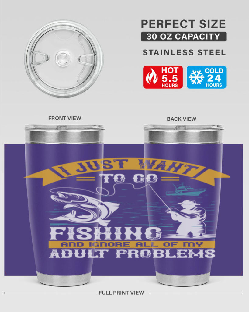 i just want to go fishing and ignore all of my 106#- fishing- Tumbler