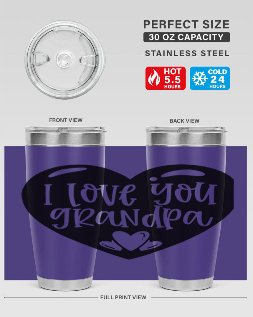 i love you grandpa 39#- fathers day- Tumbler