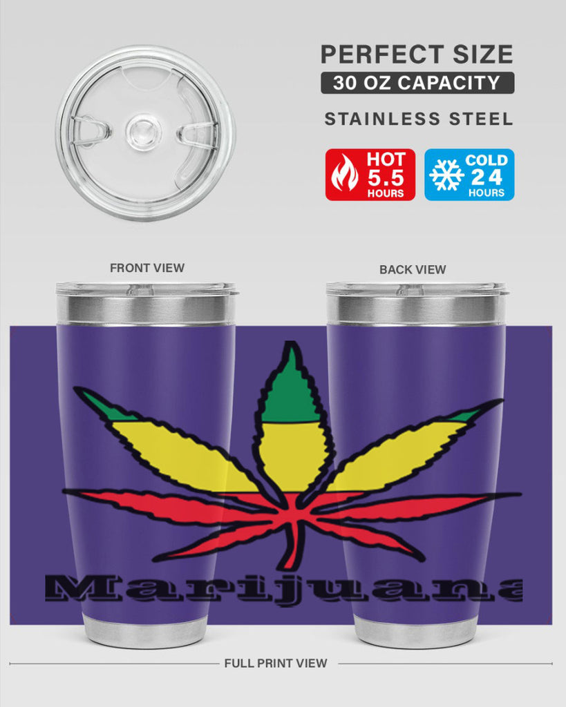 jamican cannabis 164#- marijuana- Tumbler