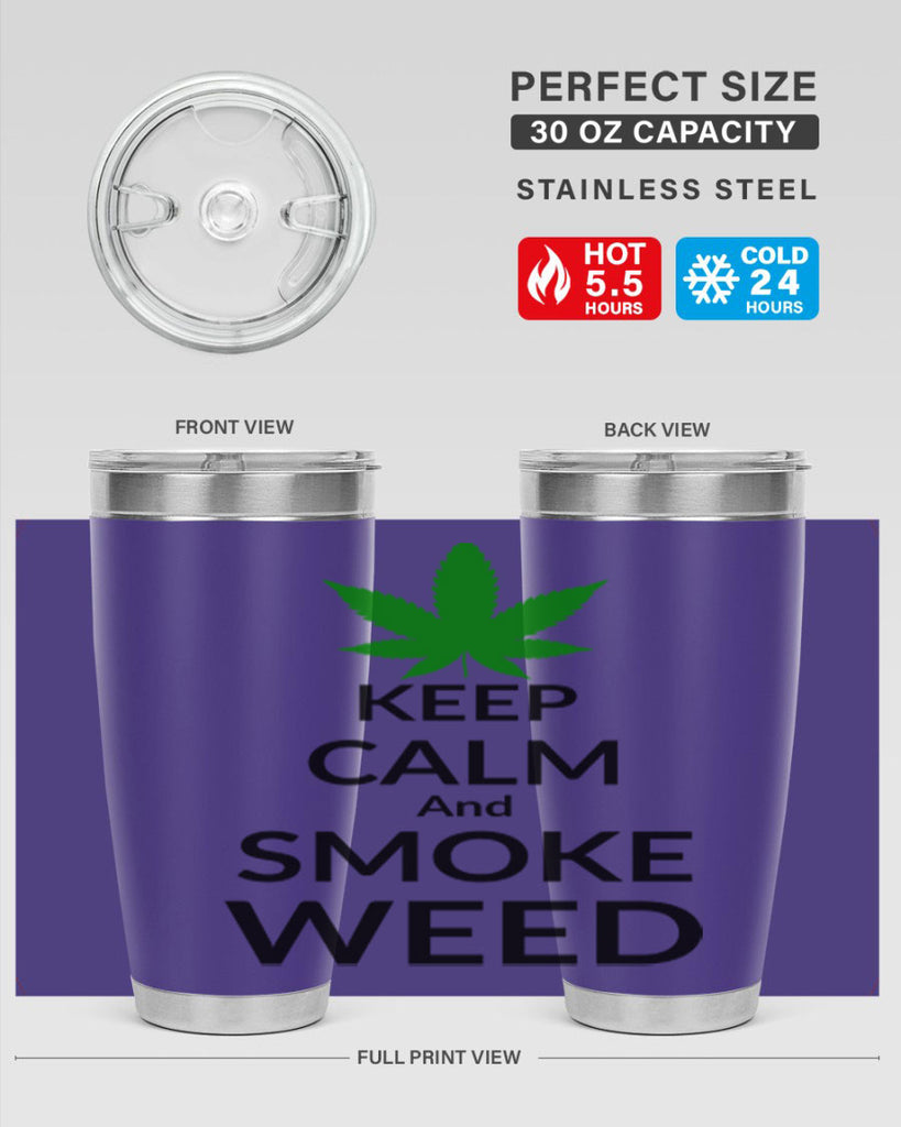 keep calm and smoke weed 173#- marijuana- Tumbler