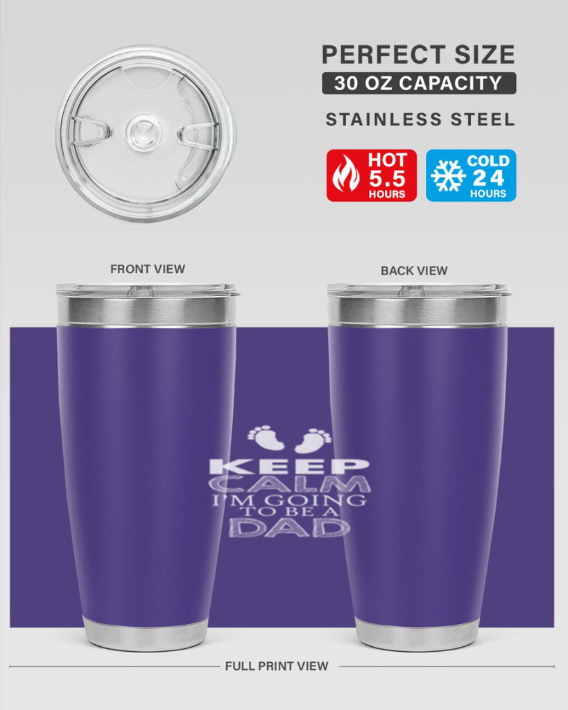 keep clam i am going to be a dad 2#- dad- Tumbler