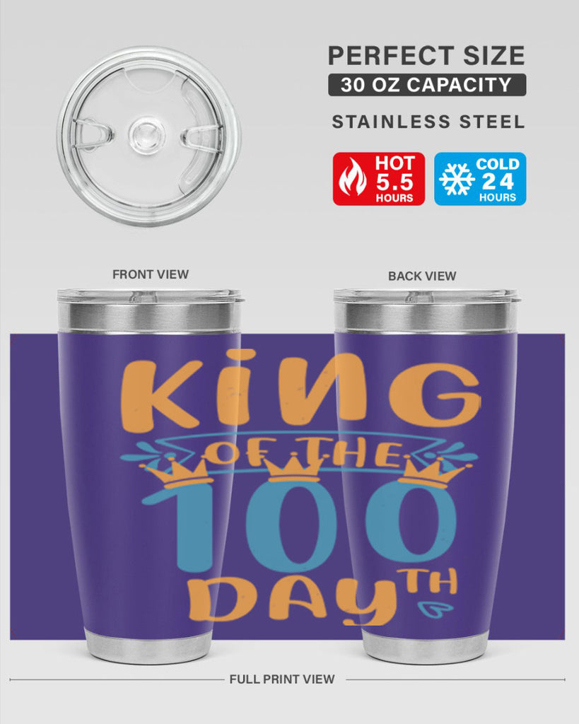 king of the th day 3#- 100 days of school- Tumbler