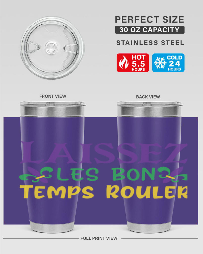 laissez les bon temps rouler 83#- mardi gras- Tumbler