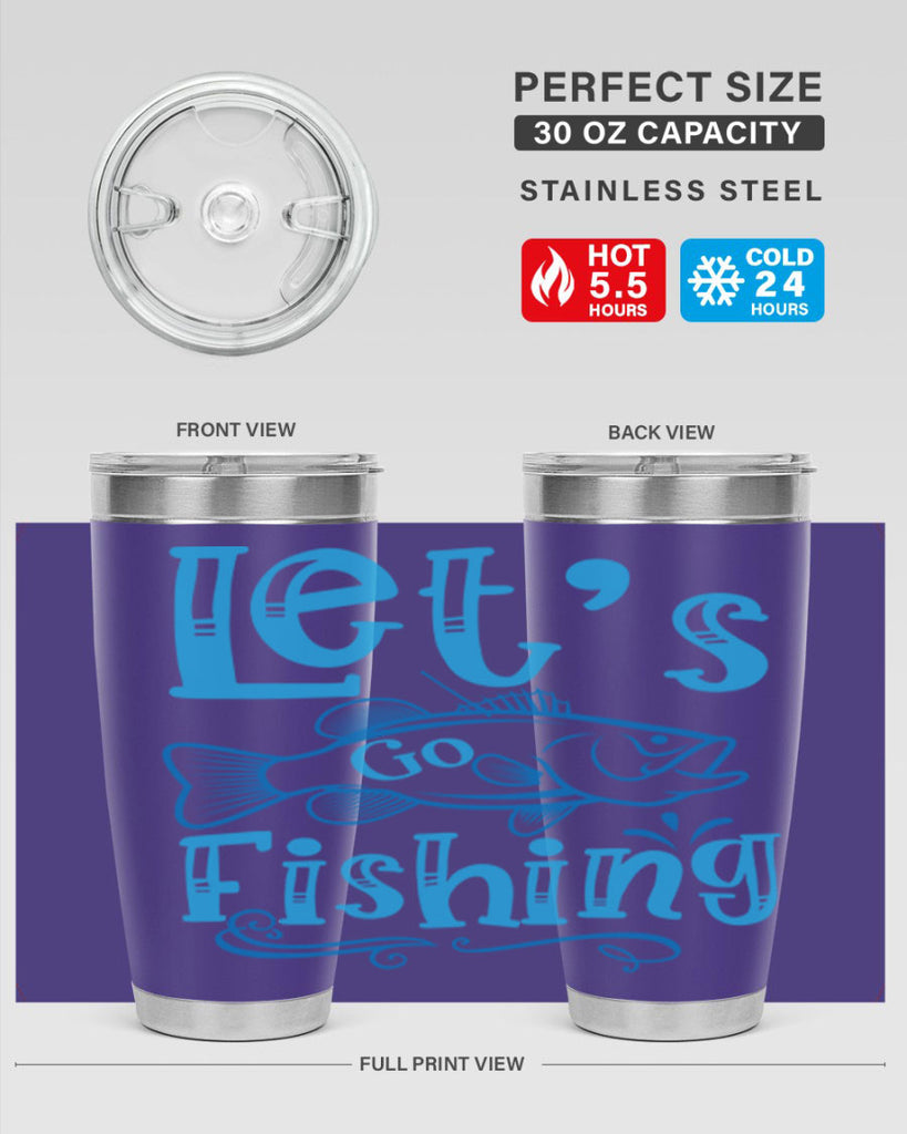 lets go fishing 205#- fishing- Tumbler