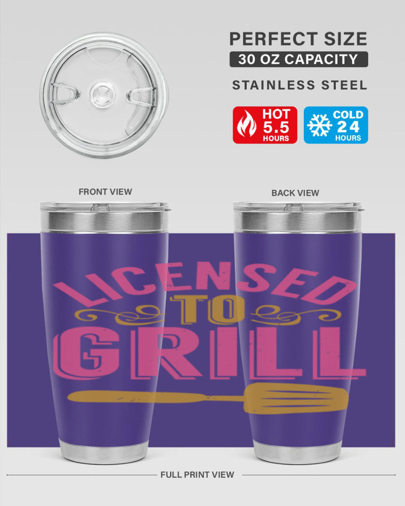 licensed to grill 24#- bbq- Tumbler