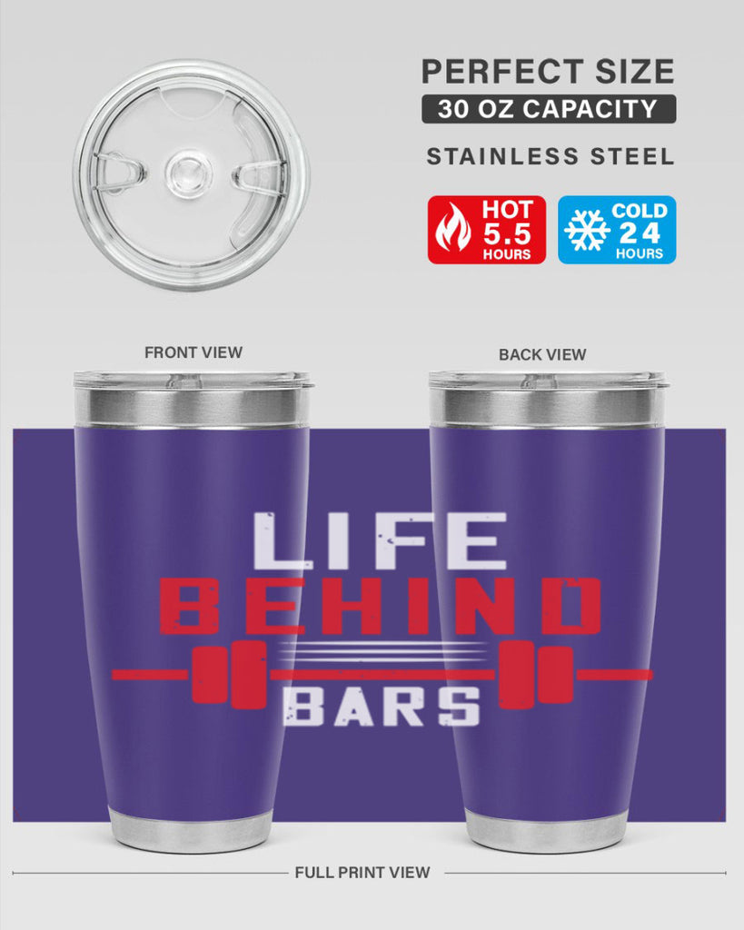 life behind bars 85#- gym- Tumbler