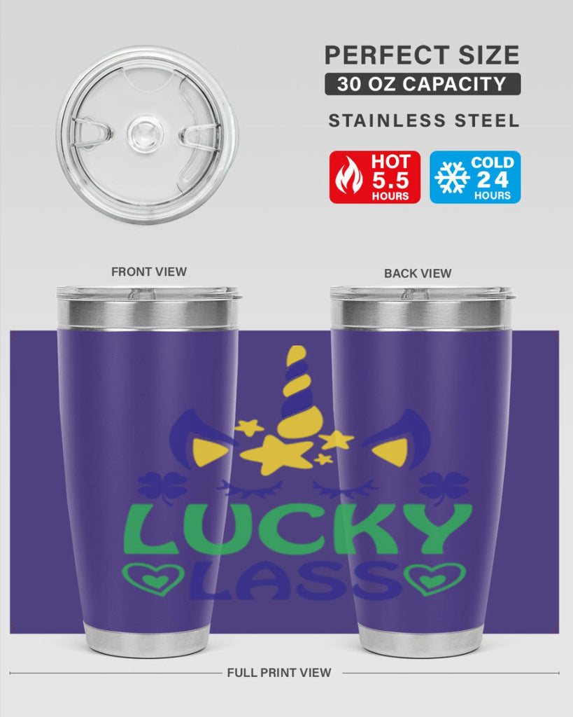 lucy lass 11#- mardi gras- Tumbler