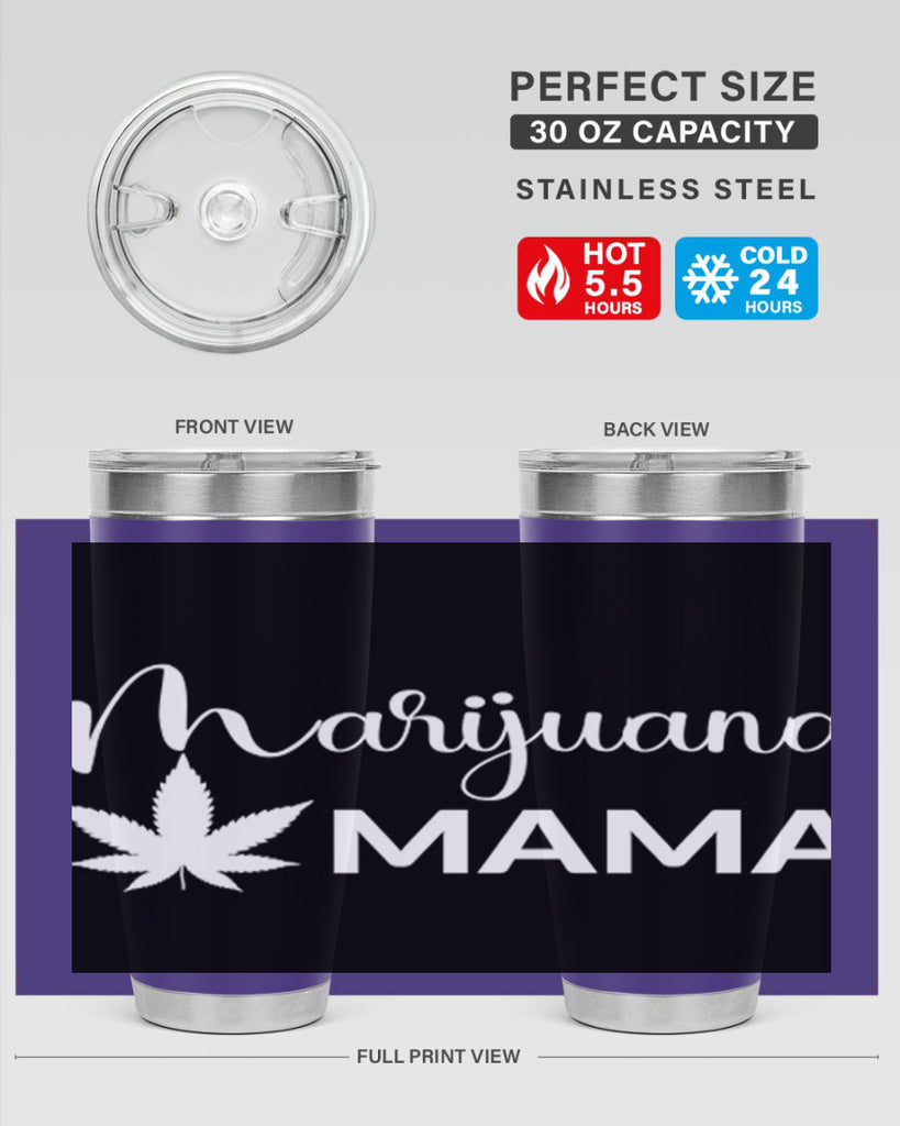 marijuana mama 202#- marijuana- Tumbler