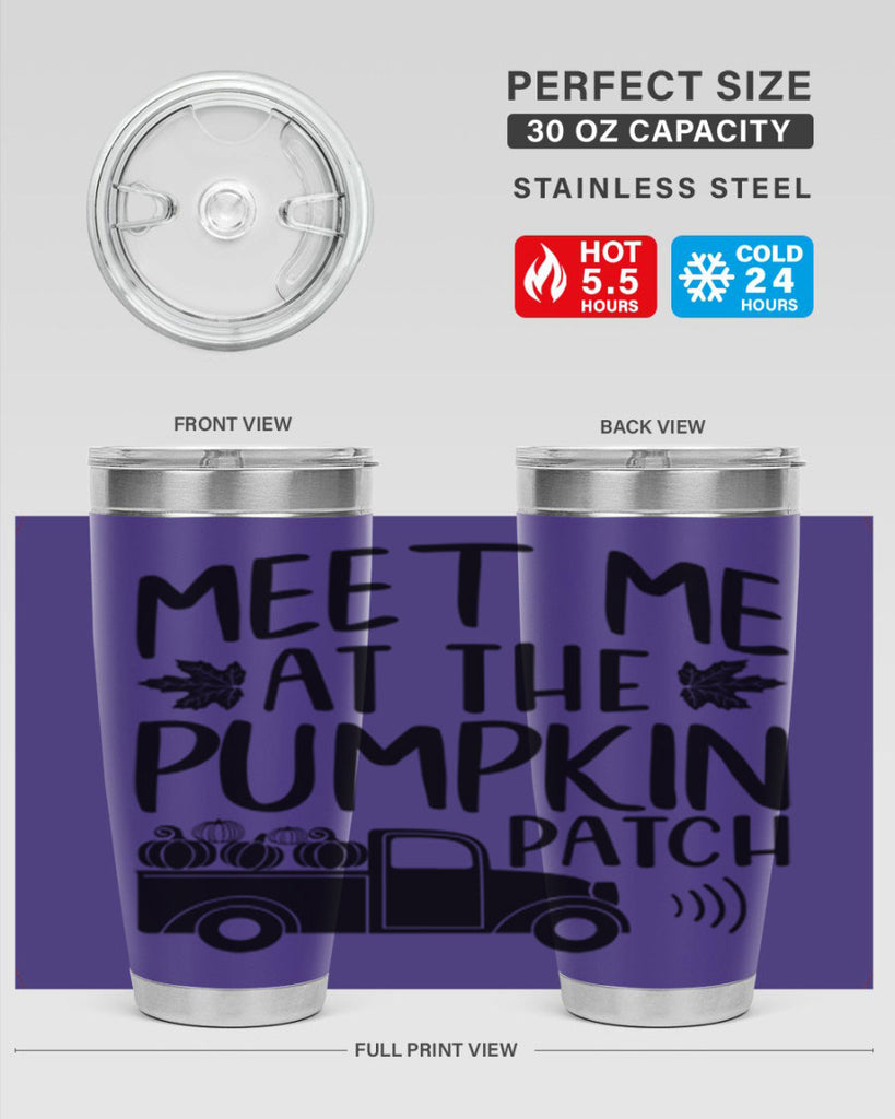 meet me at the pumpkin patch 423#- fall- Tumbler