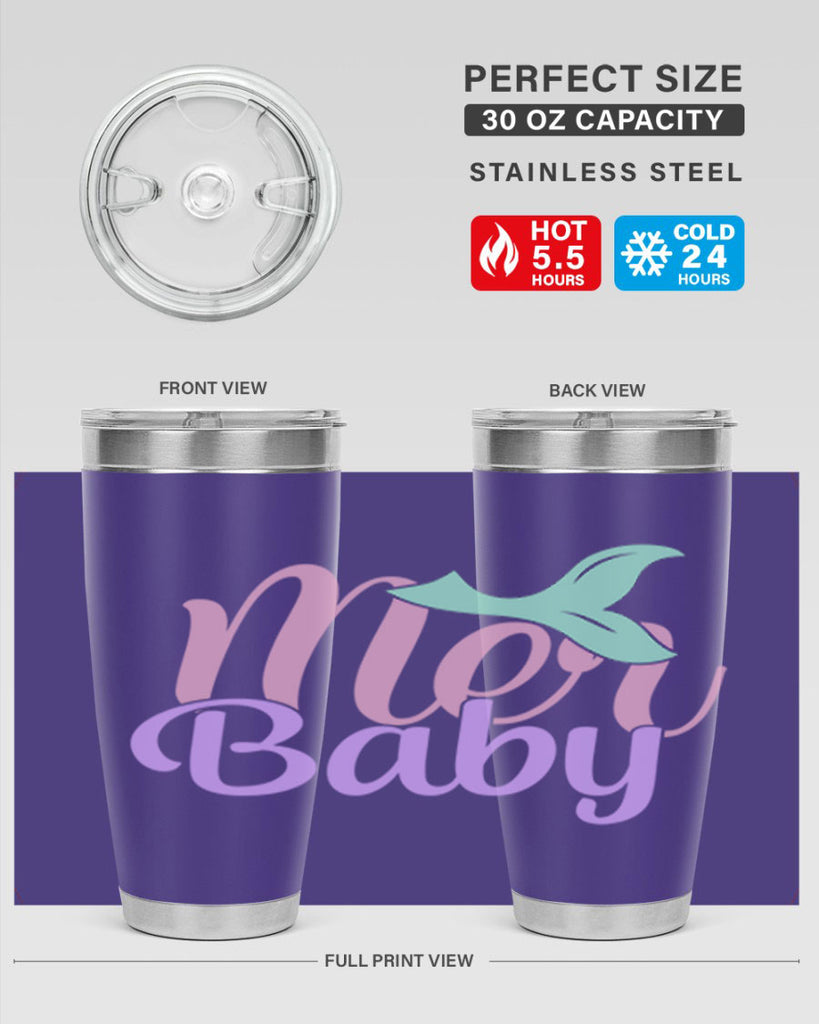 mer baby 3#- mermaid- Tumbler