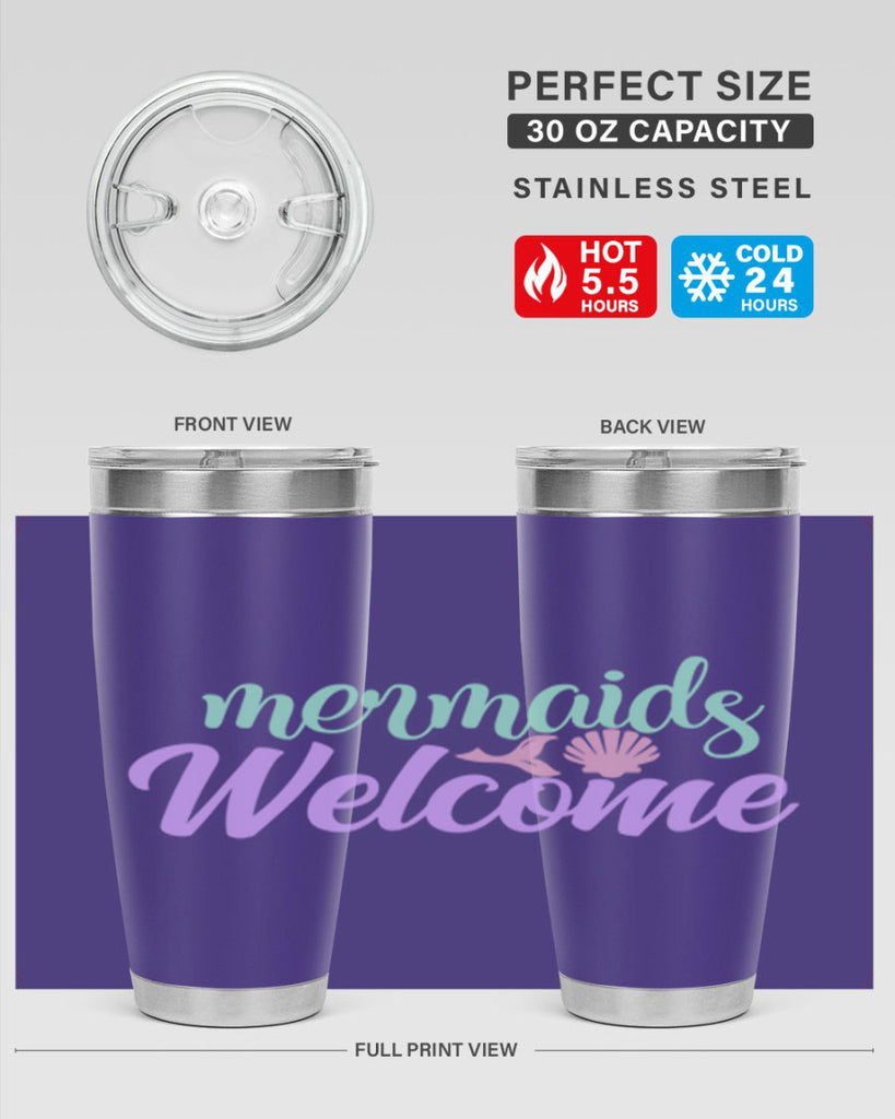 mermaids welcome 6#- mermaid- Tumbler