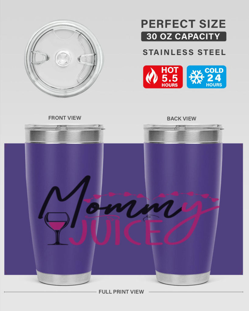 mommy juice 181#- wine- Tumbler