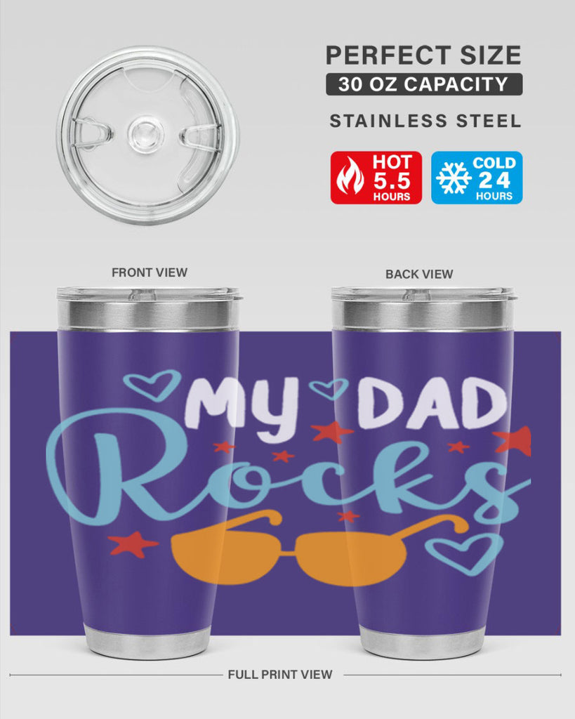 my dad rocks 83#- fathers day- Tumbler