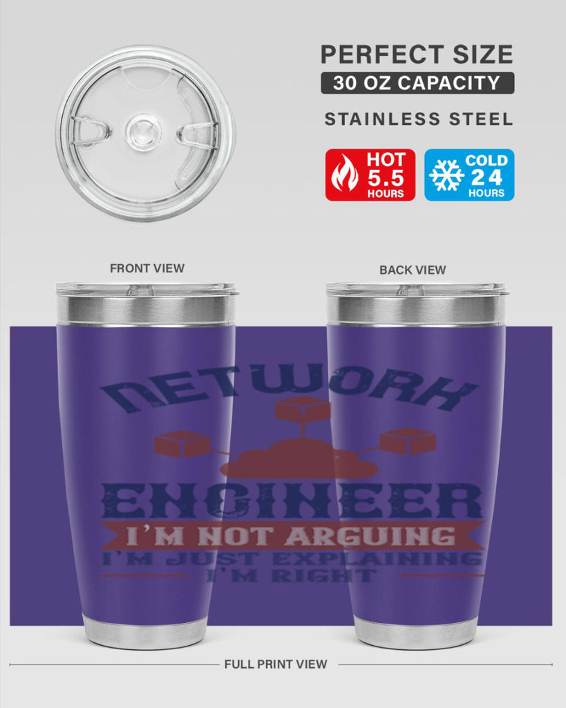 network engineer I am not arguing Im just explaining im right Style 42#- engineer- tumbler