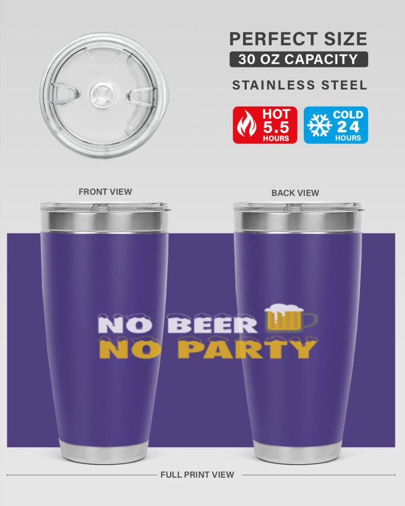 no beer no party 57#- beer- Tumbler