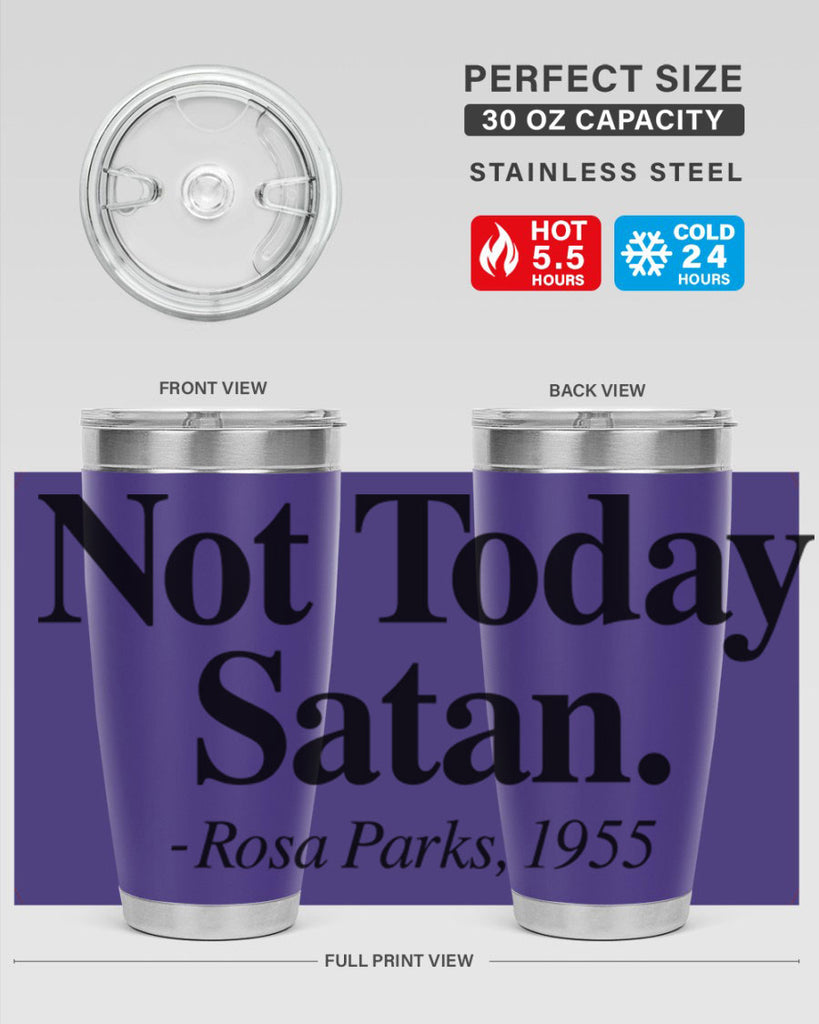 not today satan rosa parks 59#- black words phrases- Cotton Tank