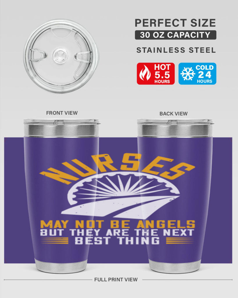 nurses may not be angels Style 265#- nurse- tumbler