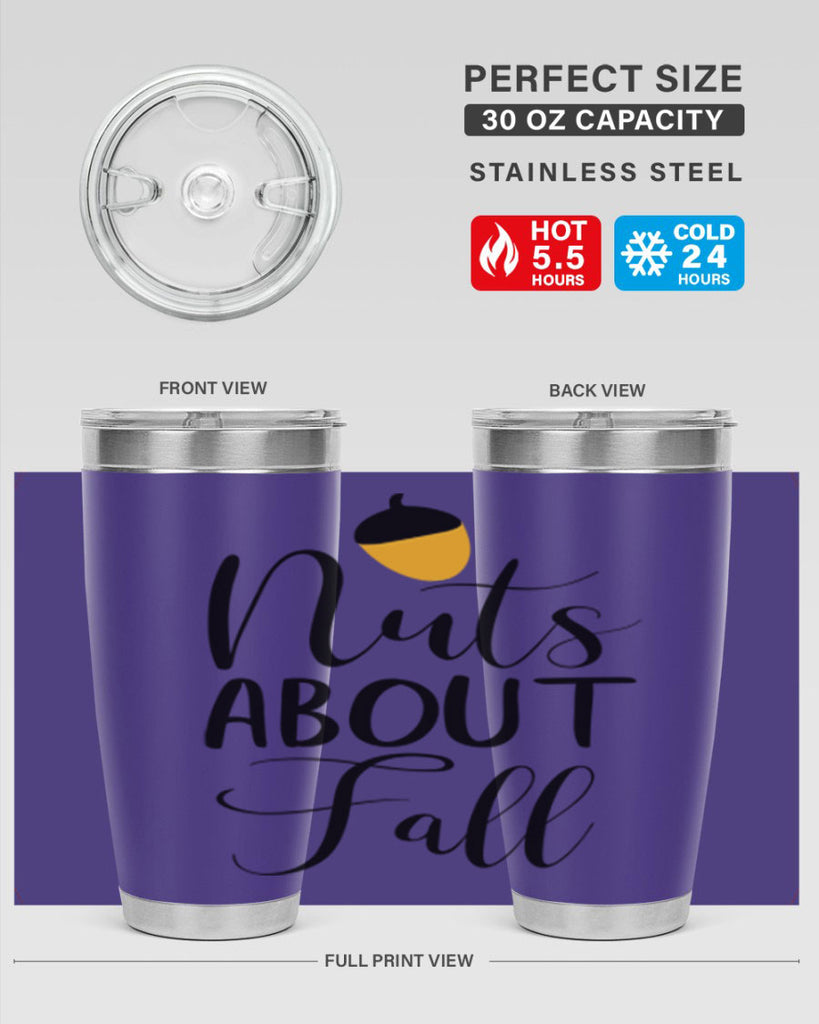 nuts about fall 445#- fall- Tumbler