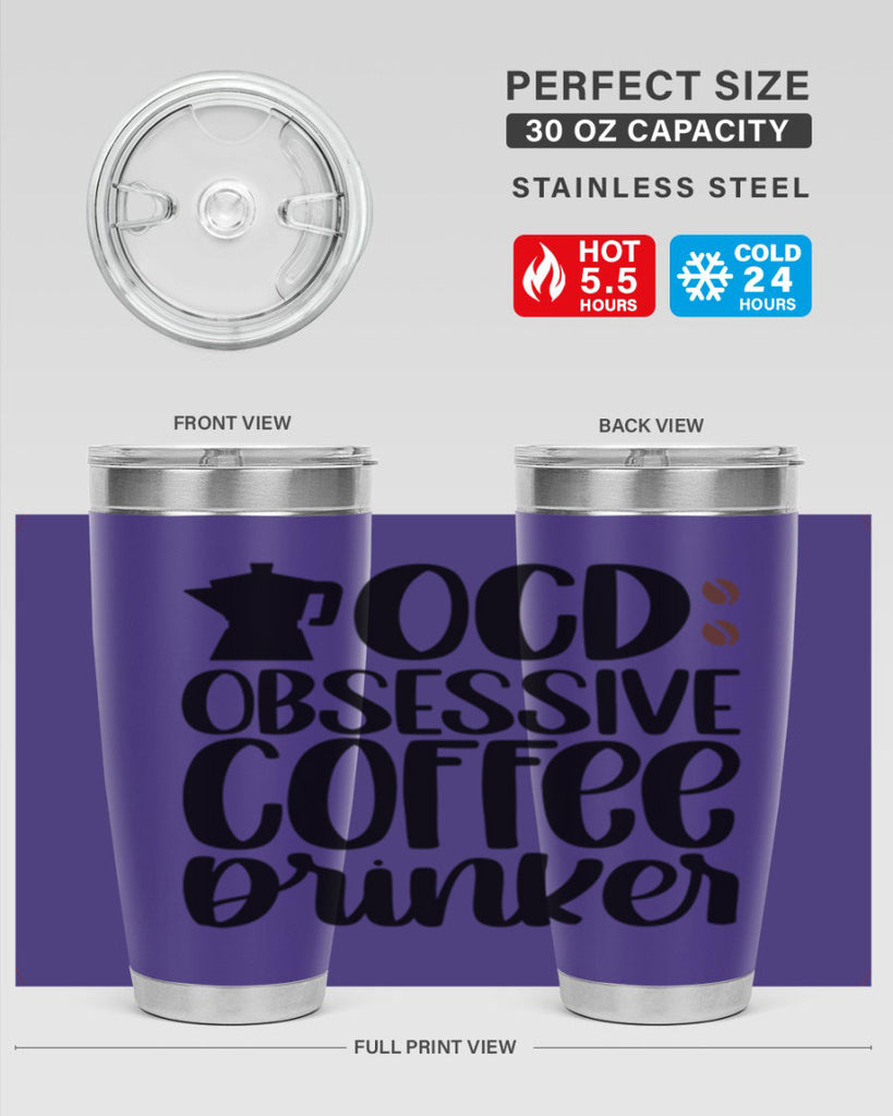 ocd obsessive coffee drinker 54#- coffee- Tumbler