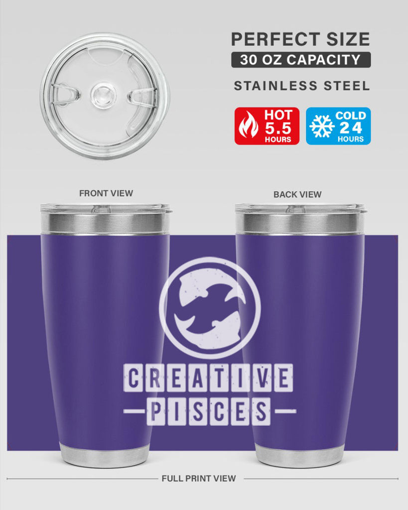 pisces 345#- zodiac- Tumbler