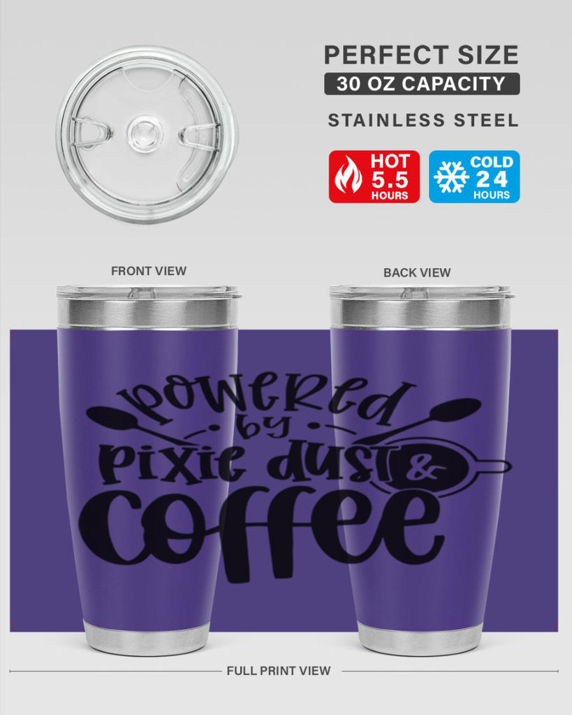 powered by pixie dust coffee 42#- coffee- Tumbler