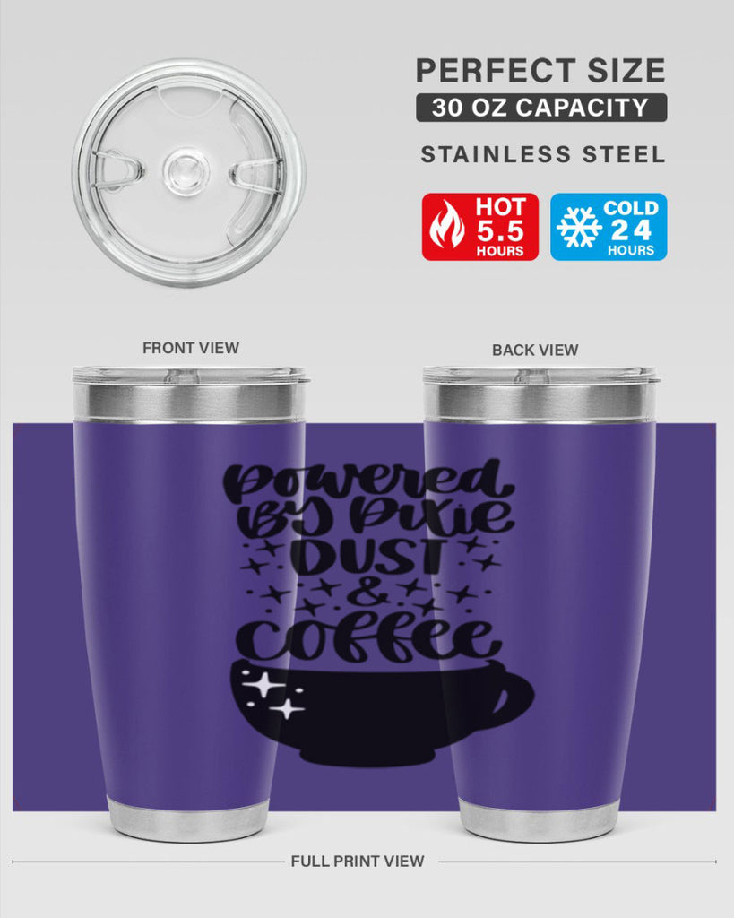 powered by pixie dust coffee 43#- coffee- Tumbler